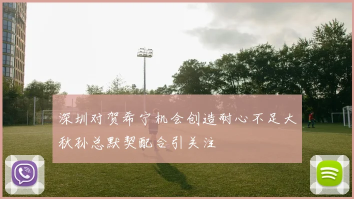 深圳对贺希宁机会创造耐心不足大秋孙总默契配合引关注